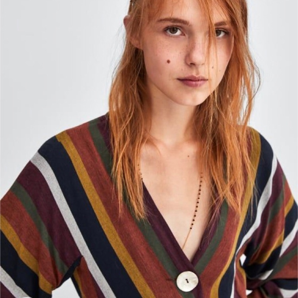 Zara Trafaluc Striped Shirt